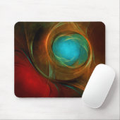 Blue Eye Modern Abstract Fine Art Cool Pattern #16 Muismat (Met muis)