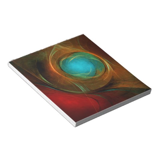 Blue Eye Modern Abstract Fine Art Cool Pattern #16 Notitieblok (Schuin)