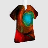 Blue Eye Modern Abstract Fine Art Cool Pattern #16 Ornament (voorkant)