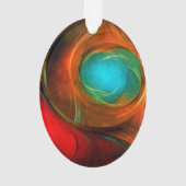 Blue Eye Modern Abstract Fine Art Cool Pattern #16 Ornament (achterkant)