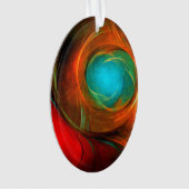 Blue Eye Modern Abstract Fine Art Cool Pattern #16 Ornament (voorkant)