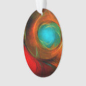 Blue Eye Modern Abstract Fine Art Cool Pattern #16 Ornament (voorkant)