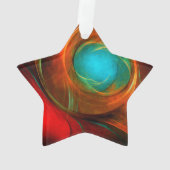 Blue Eye Modern Abstract Fine Art Cool Pattern #16 Ornament (achterkant)
