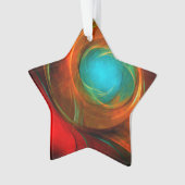 Blue Eye Modern Abstract Fine Art Cool Pattern #16 Ornament (voorkant)