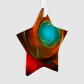 Blue Eye Modern Abstract Fine Art Cool Pattern #16 Ornament (voorkant)