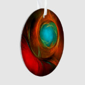 Blue Eye Modern Abstract Fine Art Cool Pattern #16 Ornament (voorkant)