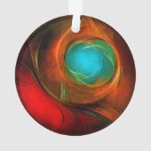 Blue Eye Modern Abstract Fine Art Cool Pattern #16 Ornament (achterkant)
