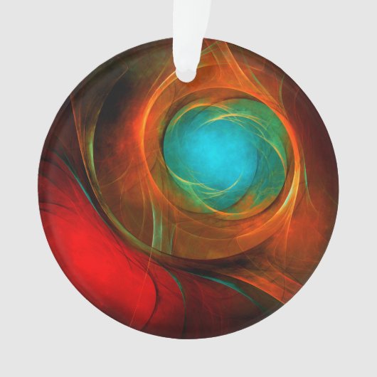 Blue Eye Modern Abstract Fine Art Cool Pattern #16 Ornament (voorkant)