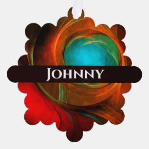 Blue Eye Modern Abstract Fine Art Cool Pattern #16 Ornament Kaart