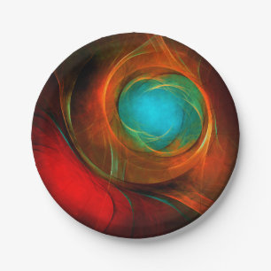 Blue Eye Modern Abstract Fine Art Cool Pattern #16 Papieren Bordje
