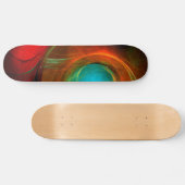 Blue Eye Modern Abstract Fine Art Cool Pattern #16 Persoonlijk Skateboard (Horizontaal)