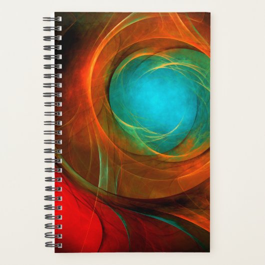Blue Eye Modern Abstract Fine Art Cool Pattern #16 Planner (Voorkant)