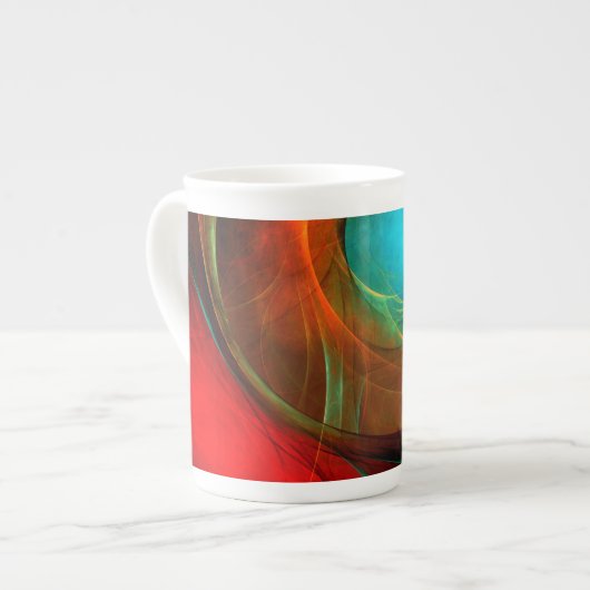 Blue Eye Modern Abstract Fine Art Cool Pattern #16 Porselein Kop (Links)