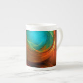 Blue Eye Modern Abstract Fine Art Cool Pattern #16 Porselein Kop (Voorkant rechts)