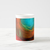 Blue Eye Modern Abstract Fine Art Cool Pattern #16 Porselein Kop (Voorkant)