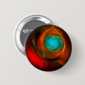 Blue Eye Modern Abstract Fine Art Cool Pattern #16 Ronde Button 5,7 Cm (Voorkant /achterkant)