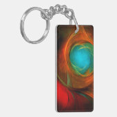 Blue Eye Modern Abstract Fine Art Cool Pattern #16 Sleutelhanger (Voorkant Links)
