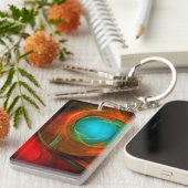 Blue Eye Modern Abstract Fine Art Cool Pattern #16 Sleutelhanger (Voorkant Rechts)