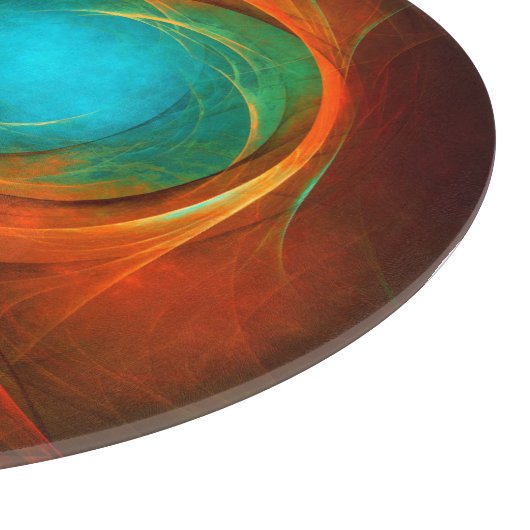 Blue Eye Modern Abstract Fine Art Cool Pattern #16 Snijplank (Hoek)