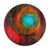 Blue Eye Modern Abstract Fine Art Cool Pattern #16 Snijplank (Voorkant)