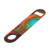 Blue Eye Modern Abstract Fine Art Cool Pattern #16 Speed Flessenopener (Voorkant Gekanteld)