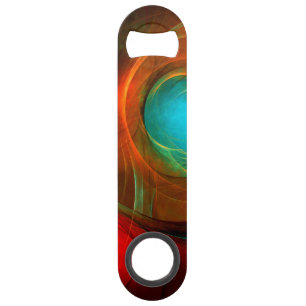Blue Eye Modern Abstract Fine Art Cool Pattern #16 Speed Flessenopener