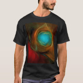 Blue Eye Modern Abstract Fine Art Cool Pattern #16 T-shirt (Voorkant)