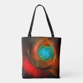 Blue Eye Modern Abstract Fine Art Cool Pattern #16 Tote Bag (Achterkant)