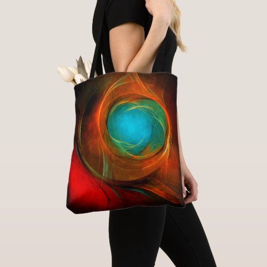 Blue Eye Modern Abstract Fine Art Cool Pattern #16 Tote Bag (Dichtbij)