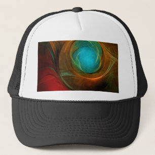 Blue Eye Modern Abstract Fine Art Cool Pattern #16 Trucker Pet