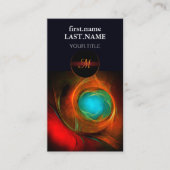 Blue Eye Modern Abstract Fine Art Cool Pattern #16 Visitekaartje (Voorkant)