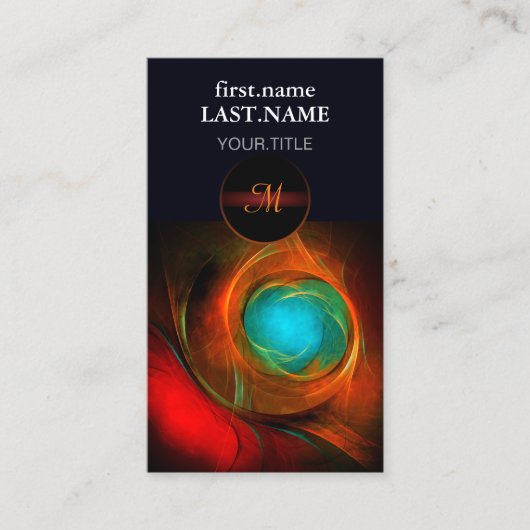 Blue Eye Modern Abstract Fine Art Cool Pattern #16 Visitekaartje (Voorkant)