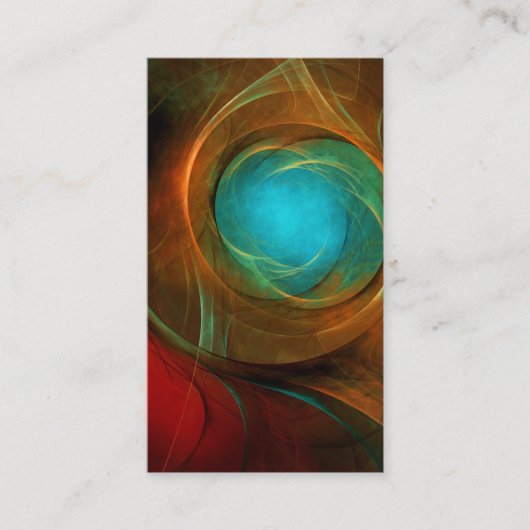 Blue Eye Modern Abstract Fine Art Cool Pattern #16 Visitekaartje (Voorkant)