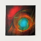 Blue Eye Modern Abstract Fine Art Cool Pattern #16 Wandkleed (Voorkant (horizontaal))