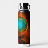 Blue Eye Modern Abstract Fine Art Cool Pattern #16 Waterfles (Achterkant)