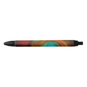 Blue Eye Modern Abstract Fine Art Cool Pattern #16 Zwarte Inkt Pen (Voorkant)