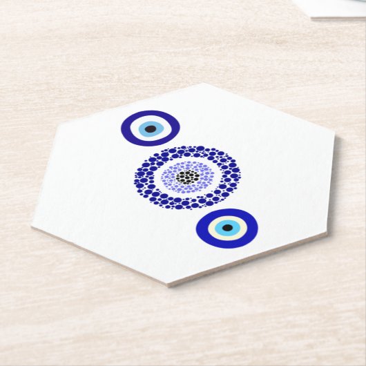 Blue Eye Onderzetters - Aangepast zeshoekig ontwer (Schuin)