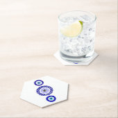 Blue Eye Onderzetters - Aangepast zeshoekig ontwer (Insitu)