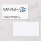 Blue Eye Optometrist & Eye Care Visitekaartje (Voorkant / Achterkant)