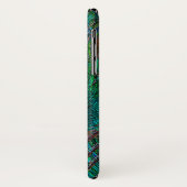 Blue Eye Peacock Feathers Stijlvol Decor Case-Mate iPhone Case (Achterkant/links)