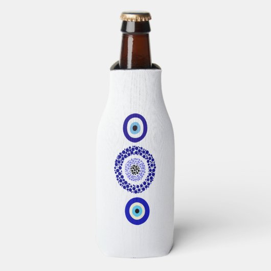 Blue Eye Protection Koozie (Fles Voorkant)