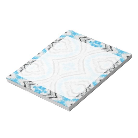 Blue Eye Shibori Tie Dye Rustin Pattern Notitieblok (Linkerzijde)