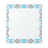 Blue Eye Shibori Tie Dye Rustin Pattern Notitieblok (Voorkant)