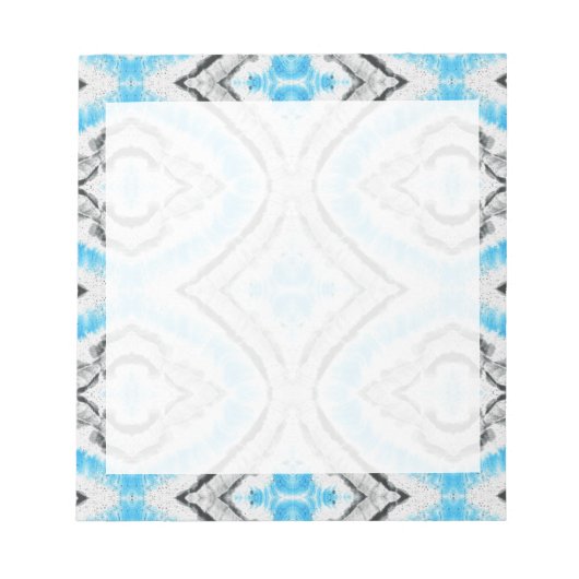 Blue Eye Shibori Tie Dye Rustin Pattern Notitieblok (Voorkant)
