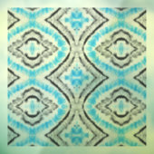 Blue Eye Shibori Tie Dye Rustin Pattern Raamsticker (Vel 3)