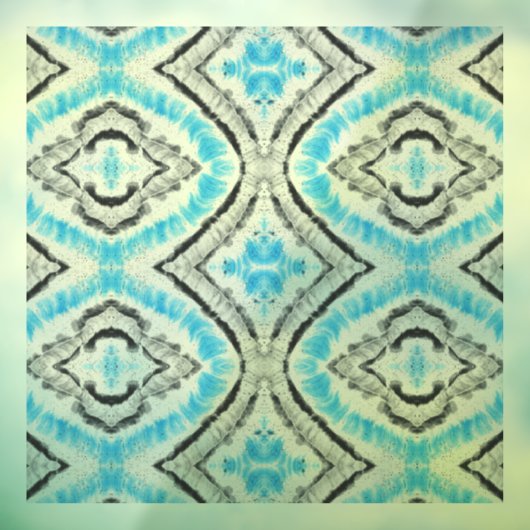 Blue Eye Shibori Tie Dye Rustin Pattern Raamsticker (Vel 3)
