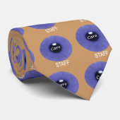 Blue Eyeball Design "Eye Care Personeel" Stropdas (Opgerold)