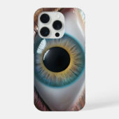 Blue Eyeball Fractal Art, iPhone Hoesje (Achterkant)