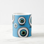 Blue Eyeball Iris Eye Fun Cool Custom Mok (Center)