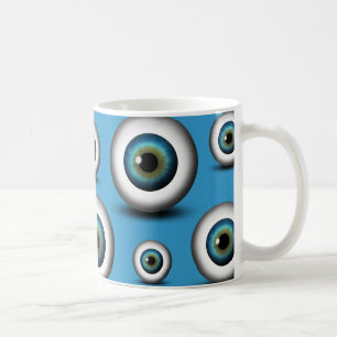Blue Eyeball Iris Eye Fun Cool Custom Mok